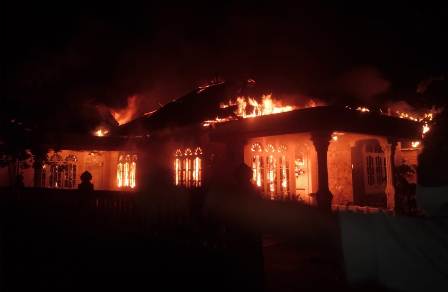 Satu Rumah Warga Binjai Selatan Terbakar