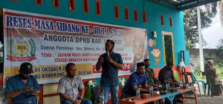 Enam Dinas Beri Paparan Di Reses Anggota DPRD Langkat Zulhijar, S.Pd