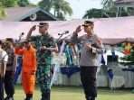TNI dan Polri Gelar Apel Gabungan di Pangkalan TNI AL Tanjungbalai