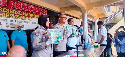 Polres Asahan Ungkap Jaringan Narkoba Malaysia-Sampang